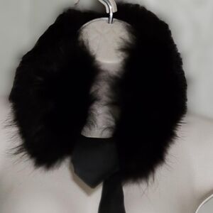 Vintage Black Fur Collar Jacques La Ramie by WYCO USA